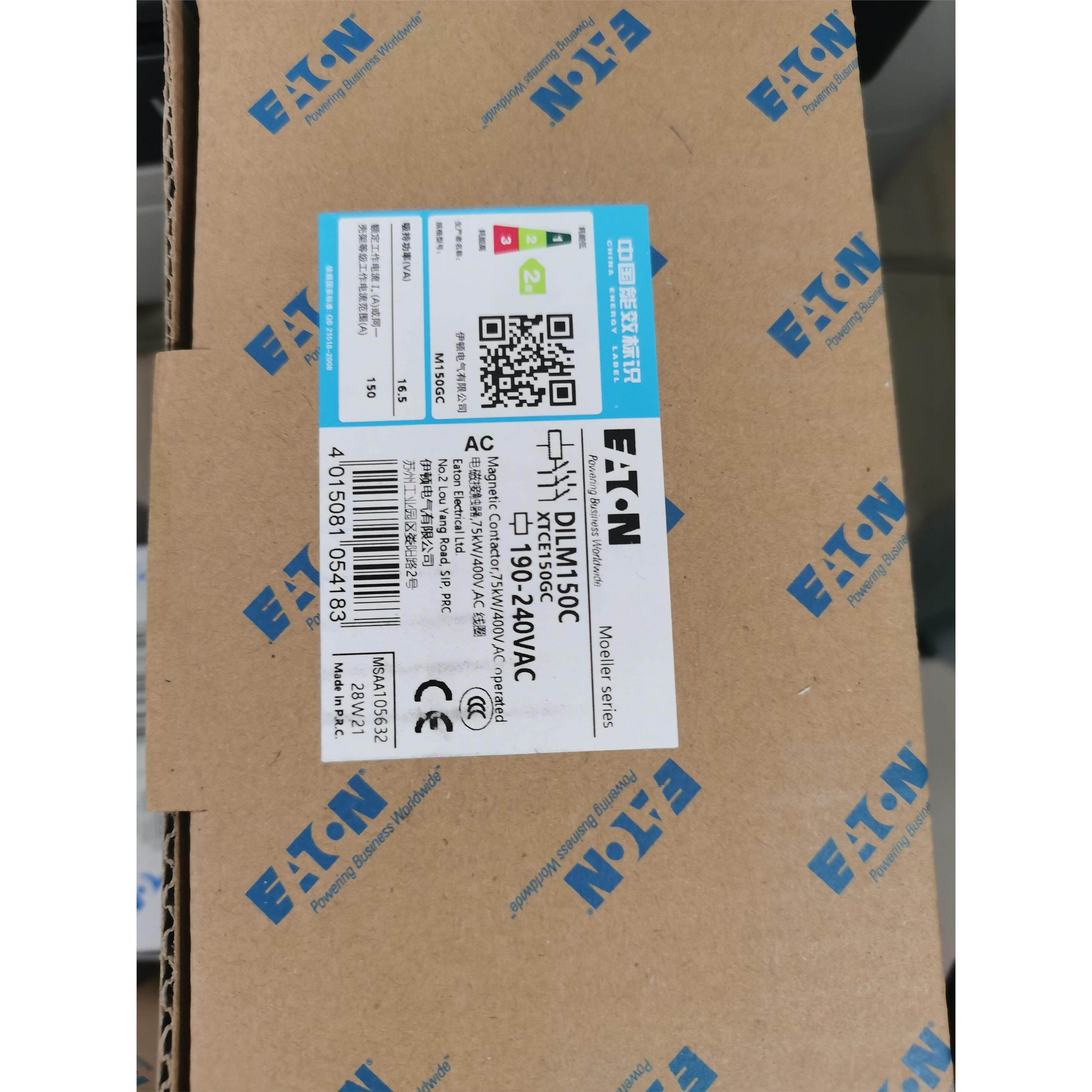 伊顿穆勒DILM150C(RAC240)接触器150A交流线圈220V