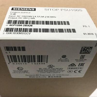 6EP1334-2BA20 SITOP PSU100S 24 V/10A 调节型电源6EP13342BA20