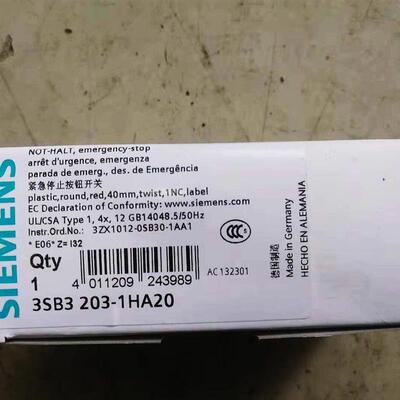 西门子急停开关3SB3 203-1HA20