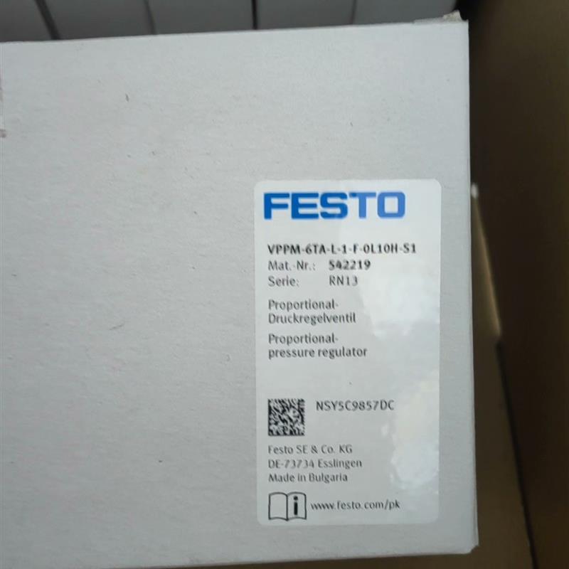 542219 VPPM-6TA-L-1-F-0L10H-S1 FESTO比例压力阀 全新