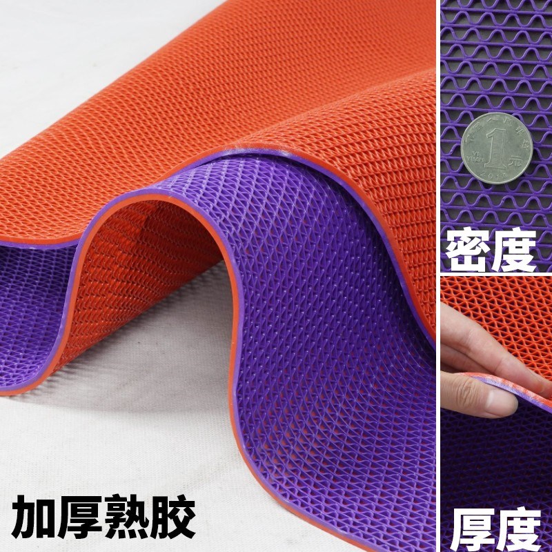 贞爱防滑垫厕所卫生间浴室厨房镂空防水pvc商用门垫门口防滑地垫