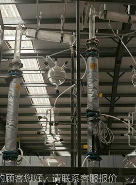 验瓷精馏装搪lqt35L置实室精设馏备精馏塔厂家实验室中小设备