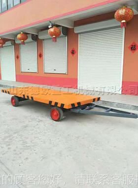 工厂车间物式料转运常规平设备 建筑程工板材板拖车 拖拉牵引运输
