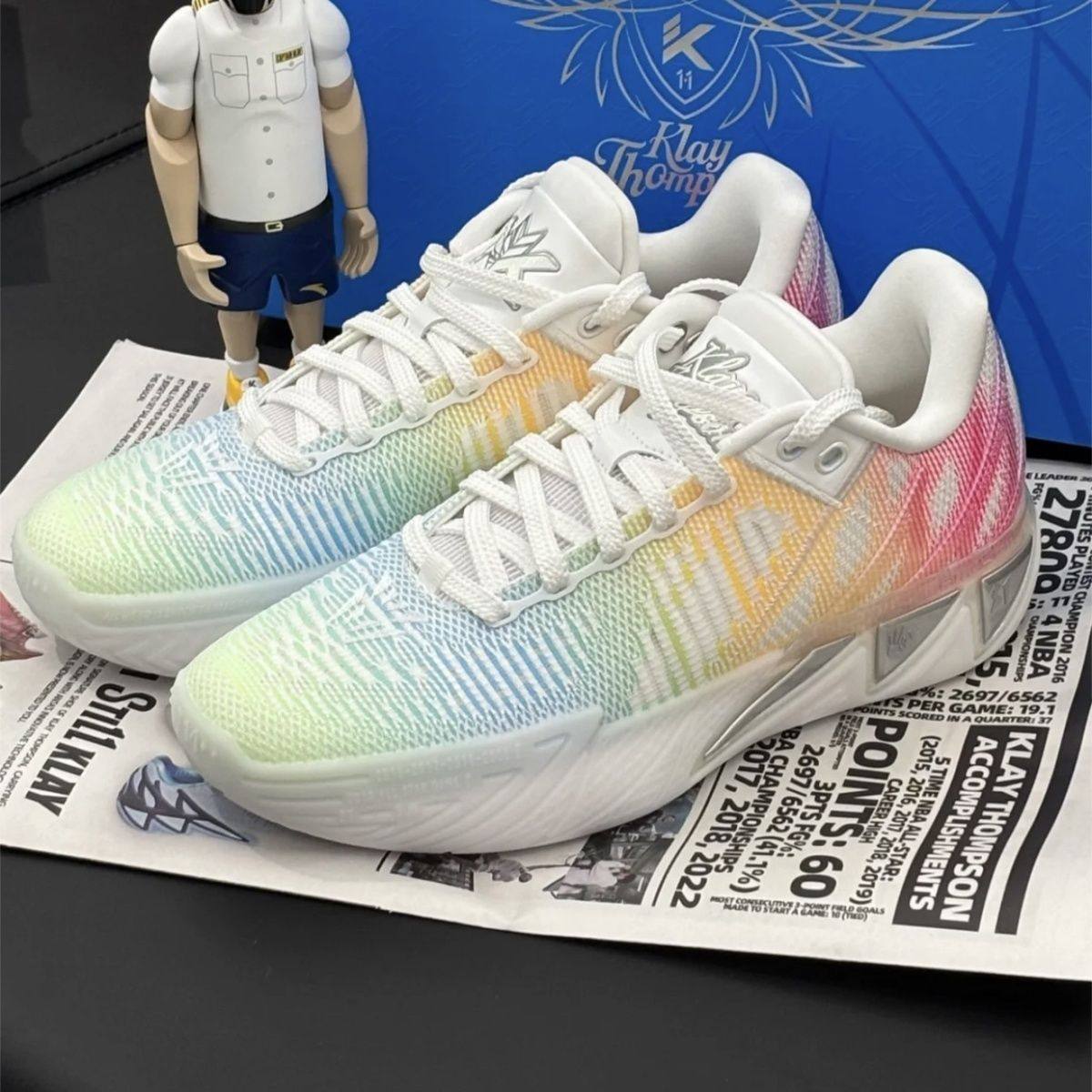 安踏KT11 氮科技轻质耐磨防滑实战低帮篮球鞋运动鞋男112611101