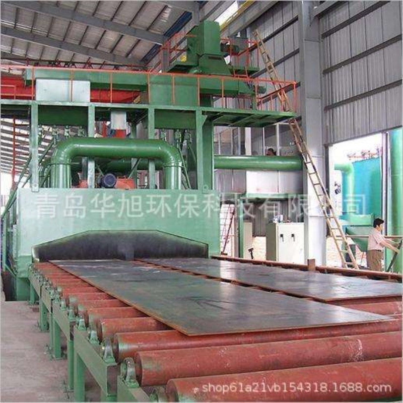 厂家直供通过式钢板抛丸机除锈机 铁板除锈抛砂机 铁皮除锈喷丸机