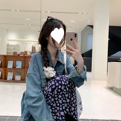 高货法式复古碎花吊带连衣