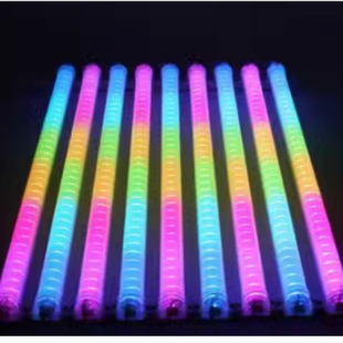 LED数码管七彩线条灯户外防水护栏管门头霓虹招牌广告跑马灯
