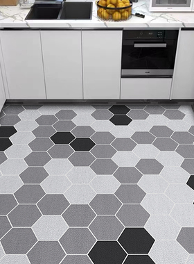 厨房地垫防油防滑防水大面积入户门地垫pKvc皮革免洗脚垫可擦地毯