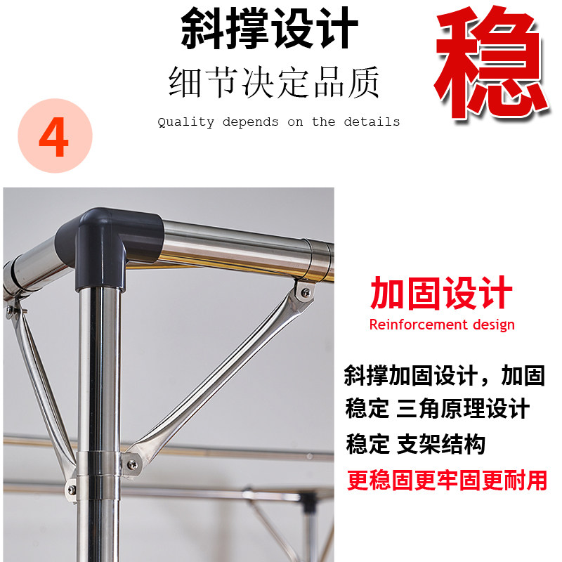 单独购买蚊帐支架杆加粗加厚家用新款稳固结实P落地不锈钢管带架