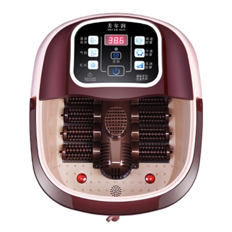 美尔润足浴盆f全自动按摩深桶泡脚桶家用 电动洗脚盆加热足疗神器
