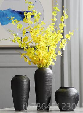 高档景德中镇新花式瓷餐桌陶花瓶摆件客厅彷真插干花电视柜家居装