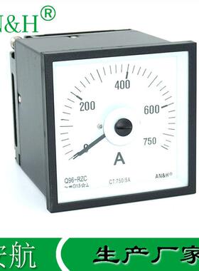 金属壳Q96-RZC交流电流表0-750AFS5AF96-AC51L5船用电流表