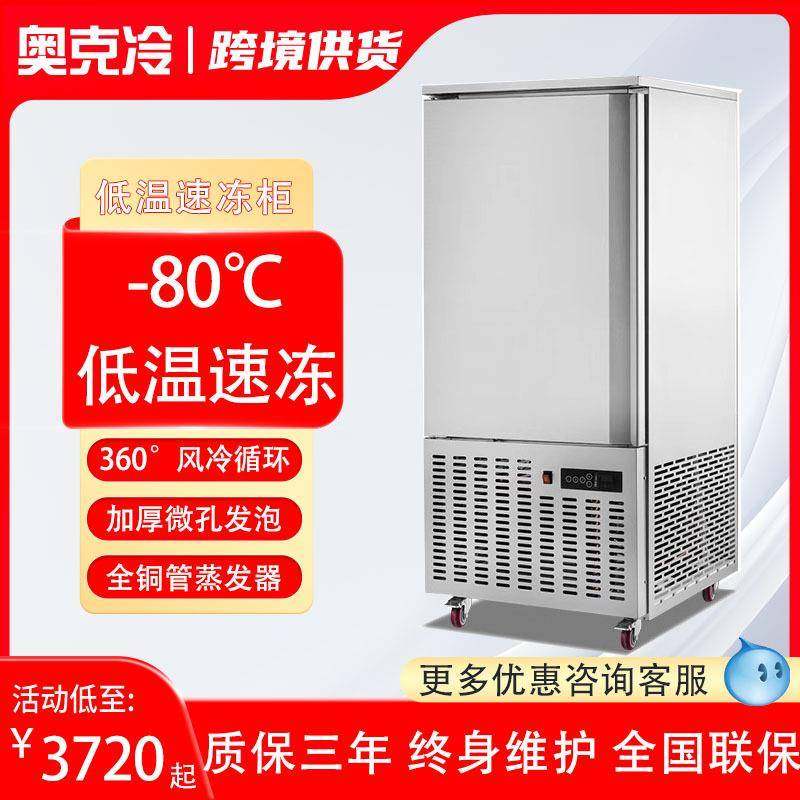 速冻机商用冰箱急冻冰柜超低温冷柜小型冷冻库插盘式制冰机大容量