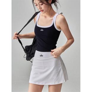 美国nomalo透气女两件套运动网球防走光裙背心套装短裙服显瘦瑜伽