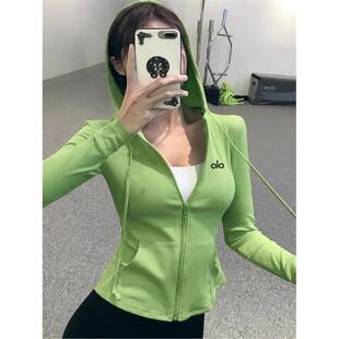 美国NOMALO上衣服拉链休闲外套瑜伽连帽运动长袖 女跑步春秋夹克