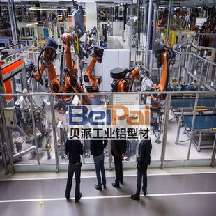 工业围栏安全防护镀锌网格弧光屏机器人焊接隔断汽车组装加工生产