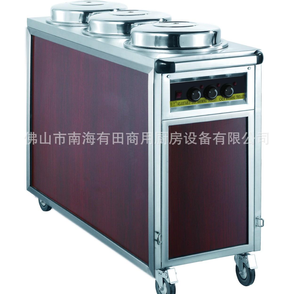 餐车不锈钢木纹保温柜车电动餐车暖碟车移动售货车流动餐车