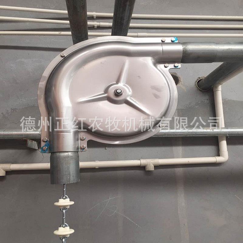 厂家直营铝合金90°转角养猪设备转角自动饲喂系统零配件