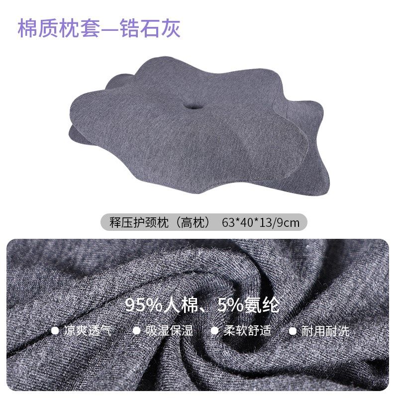 蝴蝶枕【专用枕套】零点记忆释压护颈枕/凉感冰丝/棉质