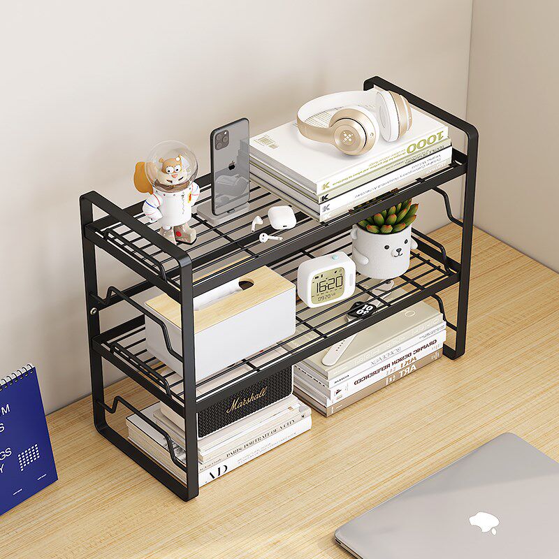 可调节多层置物架办公桌面收纳架学生课桌书架桌面整理铁艺分层架,收纳整理,书桌收纳置物架,淘宝优惠券,粉丝福利购,淘宝优惠卷