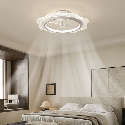 风扇灯新款创意造型灯扇一体大风力静音电扇灯led护眼卧室吸顶灯