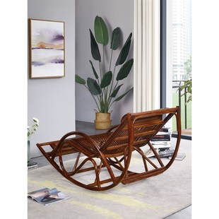 送长辈礼物藤椅摇椅躺椅阳台家用休闲老人大人午睡藤编摇摇椅真藤