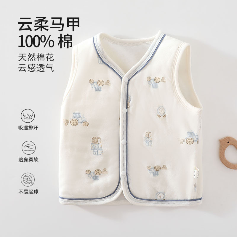 妙童岛儿童保暖秋冬季男女款马甲