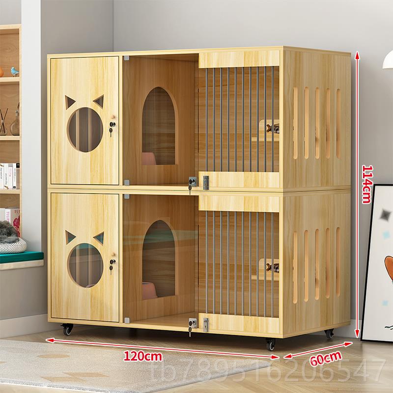 高档猫别墅屋大空间笼猫猫笼子猫家用猫繁育笼室内猫厕一体猫窝