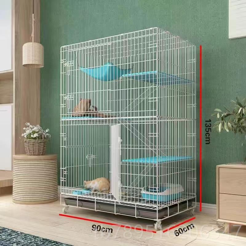 高档猫家猫用室内多层别墅可折叠笼免安装猫子屋猫窝笼带厕所广东图片