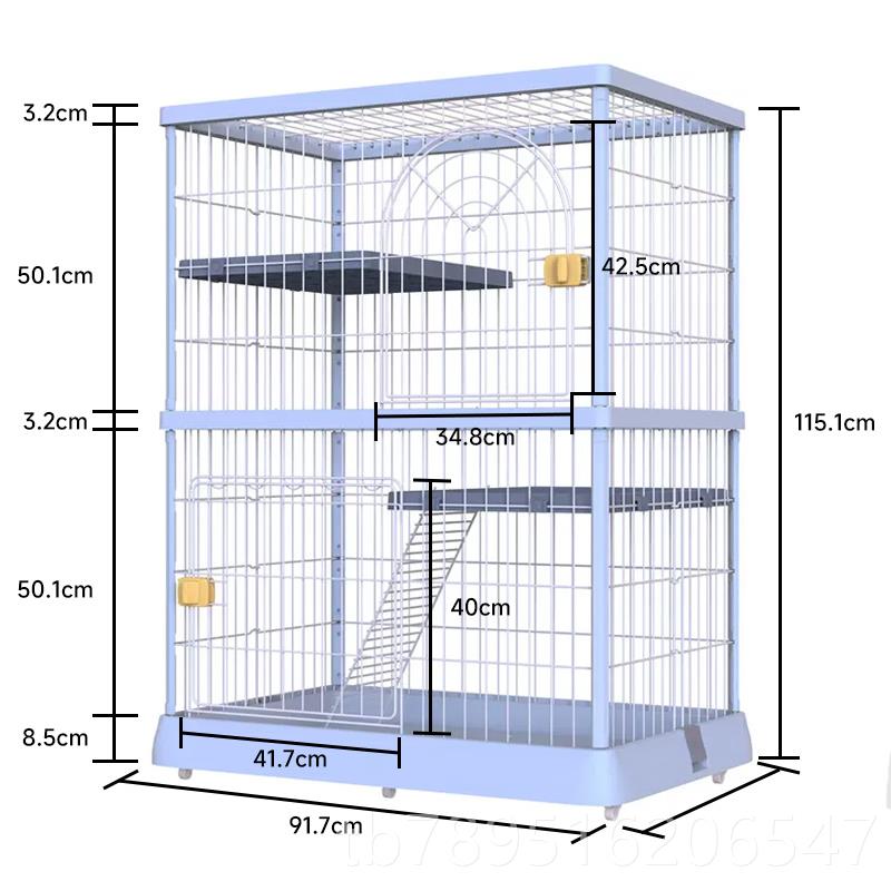 高档猫笼子猫带砂盆一体猫别墅厕所猫家用室内猫窝咪宠物猫屋猫不