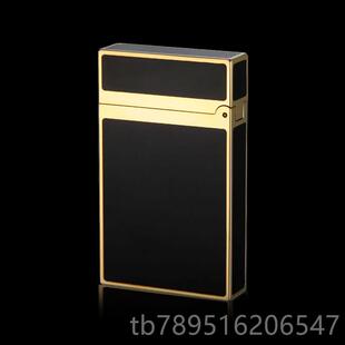 高档男正法国都柏特朗声火机充气士高品档气体打不防风纯黄铜高端