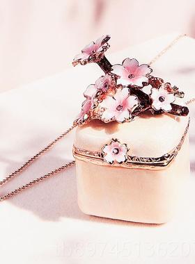 正品戒日本Pi日cals迷你樱花首饰心盒耳钉指盒小饰品收纳盒少女生