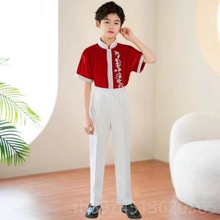 正品儿讲童合唱演服中小学生诗歌朗诵国庆节爱出演比国赛男女童表