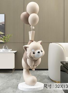 正品小浣熊客大型地摆件家居饰品电礼视柜沙落厅发旁边雕塑乔迁新