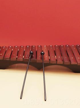 正品51音红色木琴敲琴专业小木打铝琴奥尔夫儿童音乐击乐器幼儿园