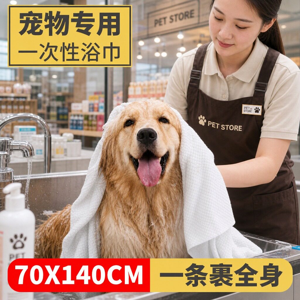 宠物一次性吸水毛巾加厚猫咪狗狗