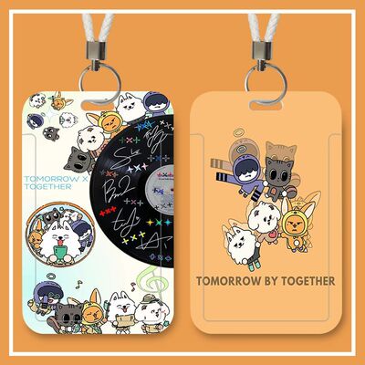 TXT角巴兔可爱学生滑盖卡套饭卡公交身份证件保护套门禁卡校园定制