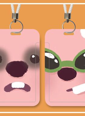 Loopy露比学生卡套可爱搞笑公交卡校园卡身份证件保护卡套门禁卡定制