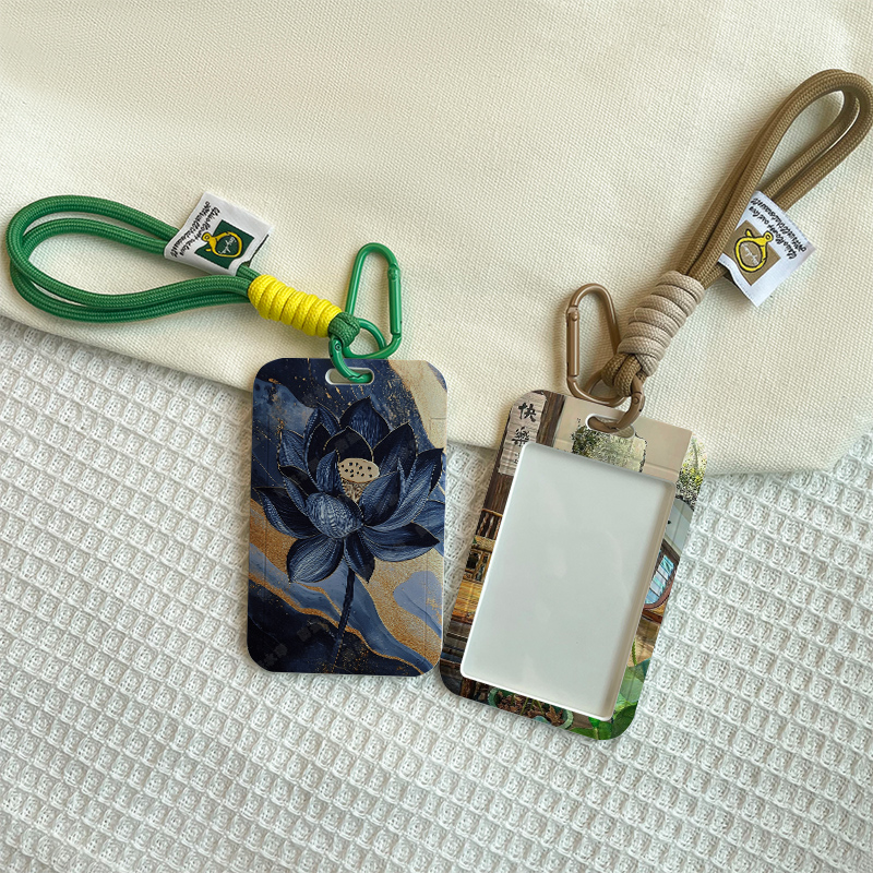 佛性黑莲花卡套门禁饭卡卡套校园