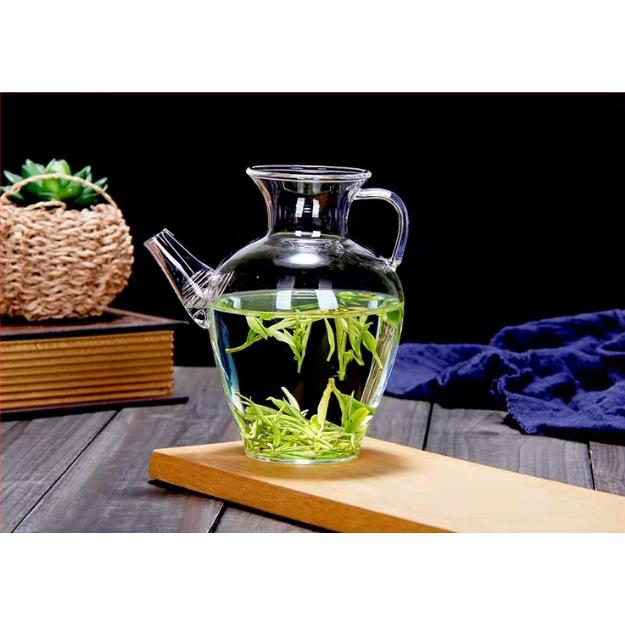 绿茶泡茶器仿宋玻璃执壶大容量日式家用水柱壶玻璃花瓶大号公道杯