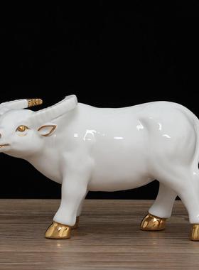 十二生肖招财牛摆件风水镇宅客厅办公室乔迁商务送礼家居工艺摆设
