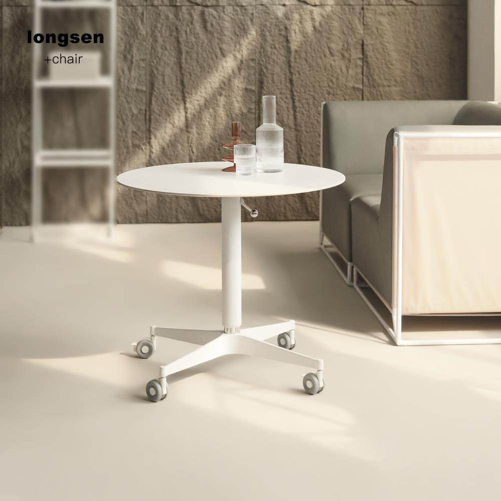 现代简约咖啡小圆桌可升降茶几餐桌两用小户型阳台可移动沙发边几