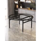 圆桌腿支架可折叠加厚铁艺圆形餐桌腿支撑架酒店饭店大圆桌面底座