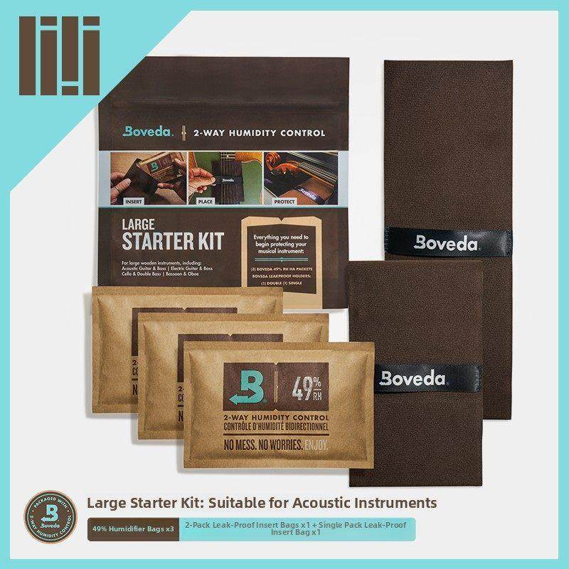 美国进口Boveda双向湿度均衡恒湿袋49%民谣电木吉他乐器保护套装