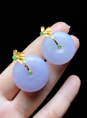 【云上叙】18K金翡翠吊坠-多样性发一20.5X11mm-V95703-E（商城）