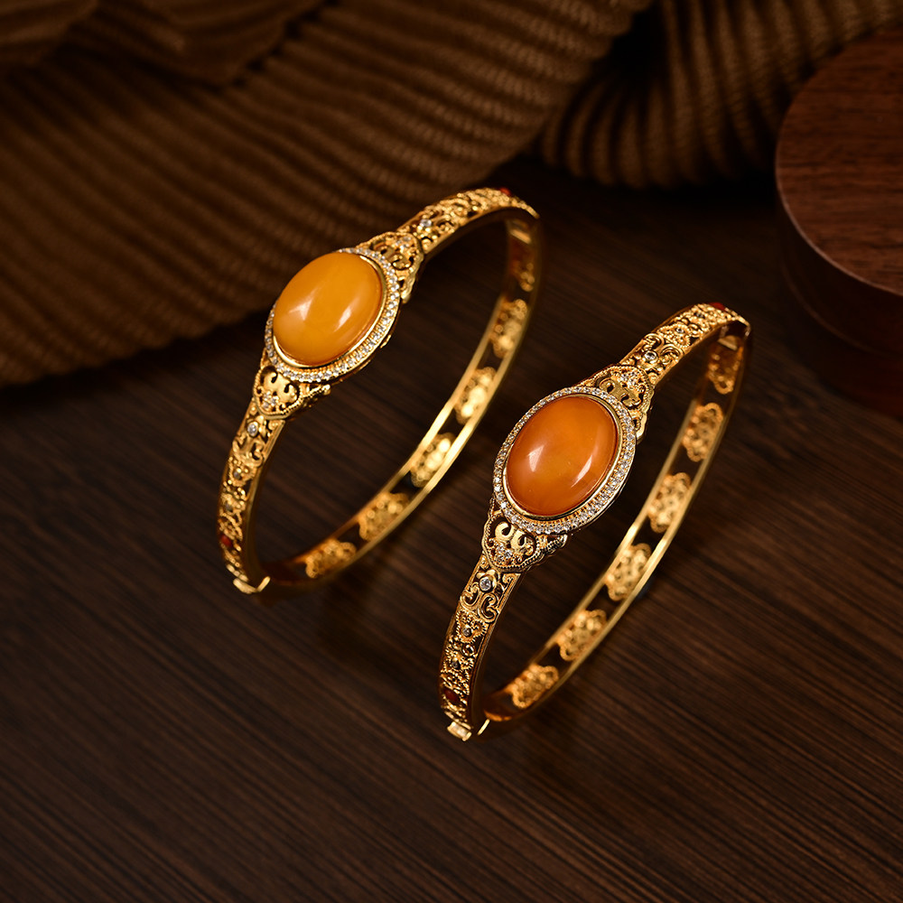 云上叙17 DS38435 蜜蜡手镯-多样性发其一15×11mm（甄选）,珠宝/钻石/翡翠,手饰,淘宝优惠券,粉丝福利购,淘宝优惠卷