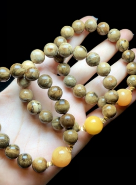 【云上叙】琥珀圆珠DIY手串-多样性发其一-10mm-V58560-E（商城）