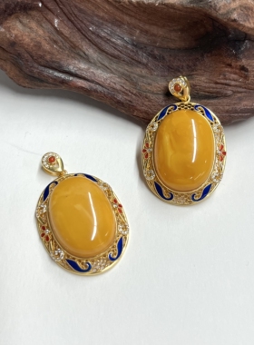 云上叙11 DS18451-蜜蜡吊坠-多样性发一件-25x18mm（甄选）