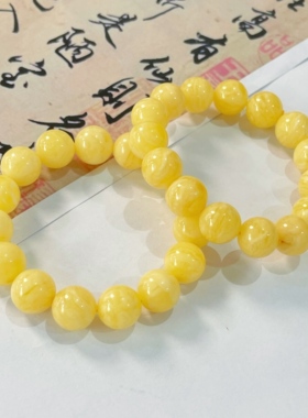 云上叙DS91624-蜜蜡圆珠手串-多样性发其一-12mm（甄选）