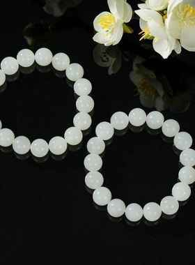 云上叙28 DS55783 和田玉单圈手串-多样性发一件-11mm（甄选）